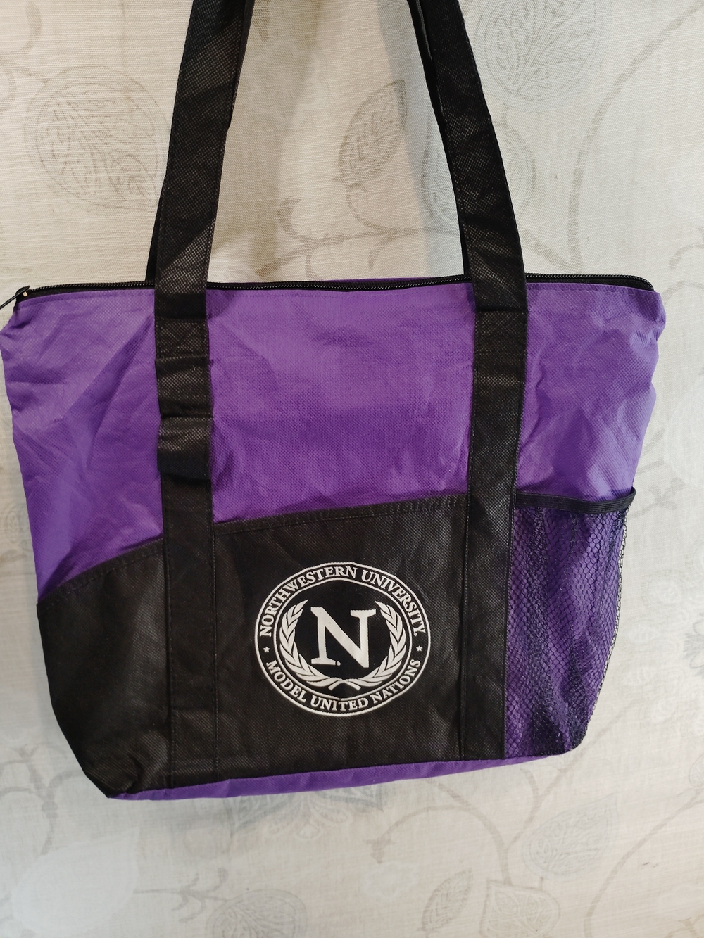 Vitronic Northwestern University Purple & Black Shoulder Tote